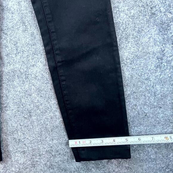 Joie Jeans Trouser Skinny Pants Womens 23 Black Cotton Stretch Mid-Rise Pockets - Picture 6 of 9